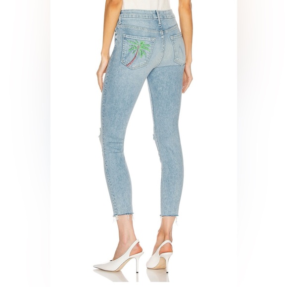 Mother - High Waisted Looker Ankle Fray Drinking By The Pool - Picture 8 of 13